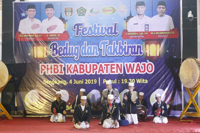 PHBI Kabupaten Wajo Gelar Festival Bedug Dan Takbiran
