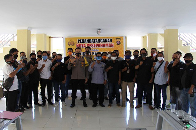 Polres Kapuas dan Awak Media Koordinasikan Keterbukaan Informasi Publik